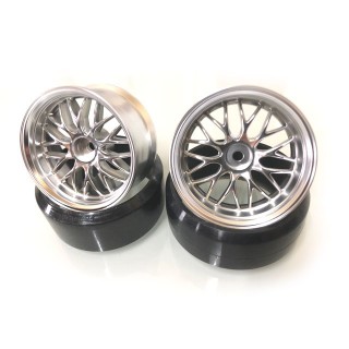 WORK GNOSIS HR201 offset 8 マットクローム 2個入 [LW-0208MC]]