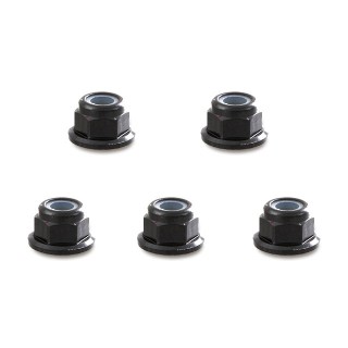 アルミフランジナイロンナット 4mm(ブラック) 5個入 [SGE-04FBK]]