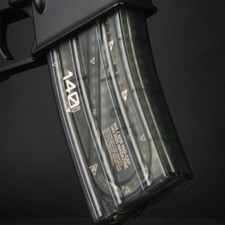 ARES M4/M16用 140連スプリングマガジン クリアブラック 5本セット [MAG-B-004-TP]]