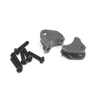 アルミアッパーサスペンションリンクマウント ガンメタル 2pc(CC-02用) [TRC/1086006GM]]