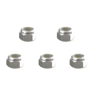 アルミナイロンナット 3mm(シルバー) 5個入 [SGE-03S]]