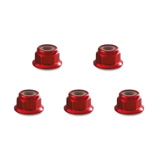 アルミフランジナイロンナット 3mm(レッド) 5個入 [SGE-03FR]]
