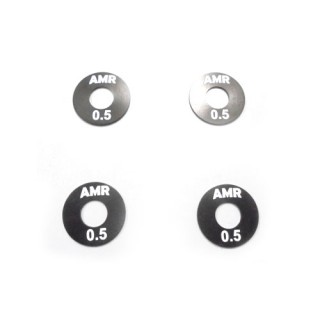 Auto Model Racing 5mm穴 12HEXホイールスペーサー(0.5mm/4枚) [AMR-013-0.5]]