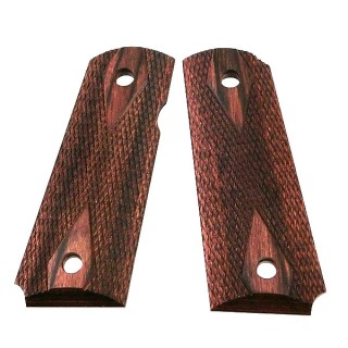 ウッドグリップ V10ウルトラコンパクト用 チェッカー/ブラウン [AWG-439]]