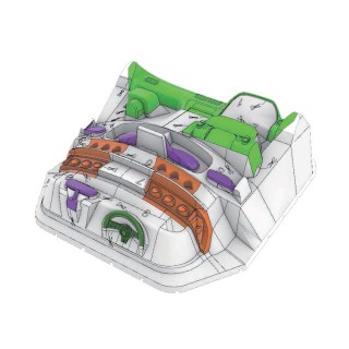 PANDEM S13 内装パーツ(デカール付き) [AD-RB2-P]]