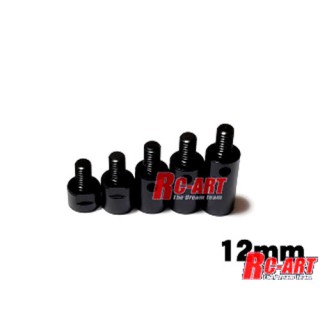 12mm エクステンションスペーサー アルミ ブラック [ART2520]]