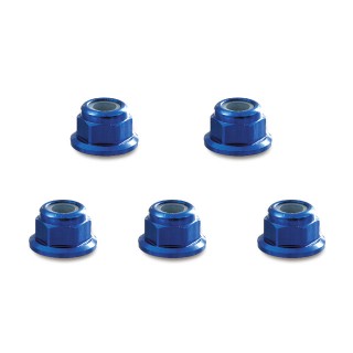 アルミフランジナイロンナット 4mm(ヨコモブルー) 5個入 [SGE-04FBY]]