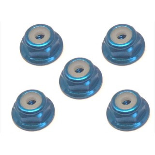 アルミフランジナイロンナット 2mm(ライトブルー) 5個入 [SGE-02FTB]]