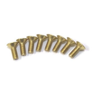 ハイパフォーマンス真鍮 M3皿ビス 8mm 8本入 [TSD-08BR]]