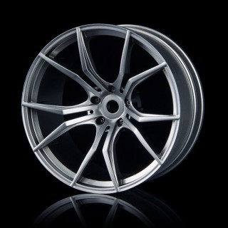 FXホイール +8 フラットシルバー 4pcs(ナット付) [832035FS]]