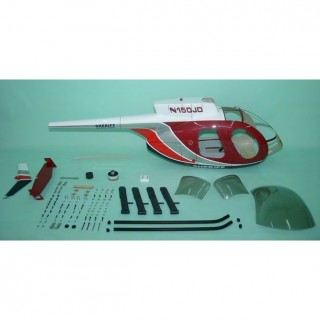 ※送料特大※ MD500E FUSE 50/600クラス・スケールボディ レッド [CAS-11058]]