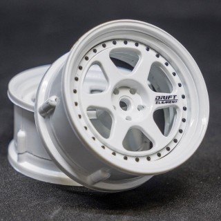 Drift Element II 3Pオフセット可変式ホイール(Tri White / Black Rivets) [DE-202]]