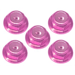 アルミフランジナイロンナット 2mm(ピンク) 5個入 [SGE-02FPK]]