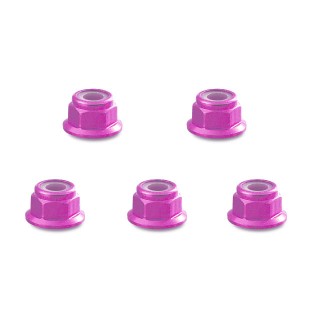 アルミフランジナイロンナット 3mm(ピンク) 5個 [SGE-03FPK]]