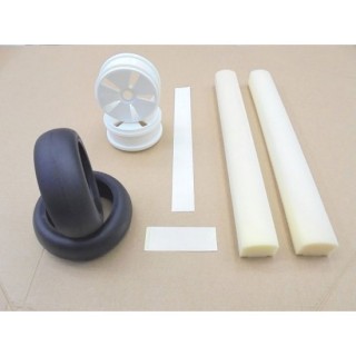 スーパースリックタイヤセット(ホワイト/2pcs) [AMR-W5653-W]]