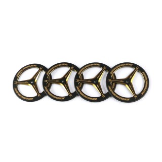 ラバータイヤ用アルミセットアップホイル Black Golden(4) [AM171007#]]