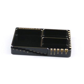 マルチアルミケース(120X80X18mm) Black Golden [AM171063#]]