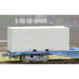 20fコンテナ 妻1方リブ付 3方開き(ドアリブ無)無塗装品 [C2251]]