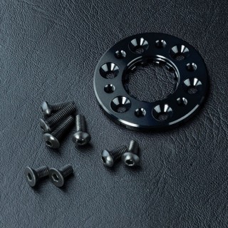 アルミモーターヒートシンクプレート 3mm ブラック [820073BK]]