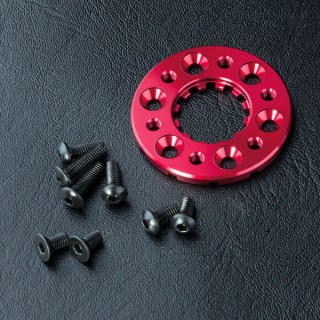 アルミモーターヒートシンクプレート 3mm レッド [820073R]]