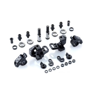 アジャスタブルアルミナックルセット Type-2(For RWD/ブラック) [OD2439b]]