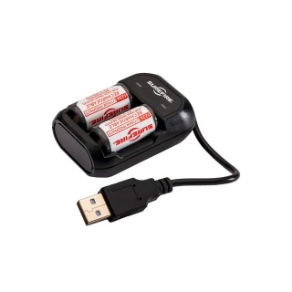 SUREFIRE 充電式123A バッテリー/チャージャーキット [SFLFP123-KIT]]