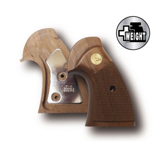 + Weight”グリップシリーズ パイソン ウォールナット/オーバーサイズ/チェッカーグリップ  [TNK-00961]]