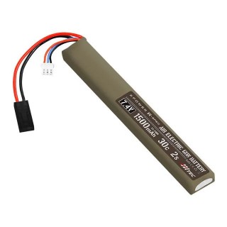 XPOWER R-SPEC AEG BATTERY Li-Po 7.4V 1500mAh 30C 2S スティックタイプ [XPRAEG15002S]]
