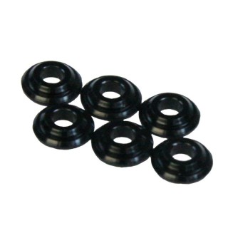 ショックタワースペーサー(6ヶ入) ジュラ製(ブラック) [EG-3736-BK]]