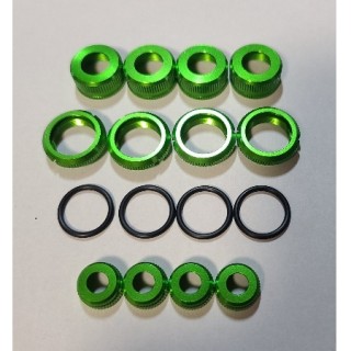 TRF系ダンパー用 カラーチェンジセット ド派手 限定生産 ライムグリーン(各4個入) [TS-500]]
