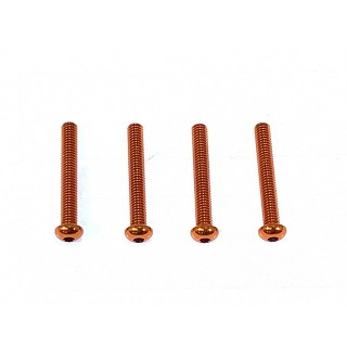 70-75ジュラルミンヘックスボタンビス 2.6×18(オレンジ) 4本入 [NAR-2618OR]]