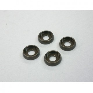 M3ヘックススクリューワッシャー(ガンメタ/4pcs) [AMR-026GM]]