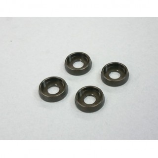 M4ヘックススクリューワッシャー(ガンメタ/4pcs) [AMR-027GM]]