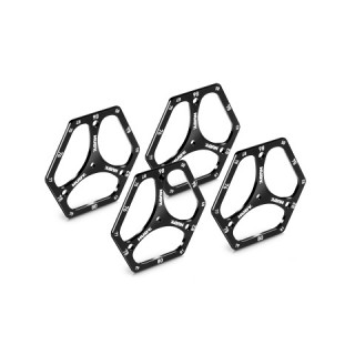 HUDY アルミセットアップホイル(4pcs・1/10オフロード用) [108970#]]