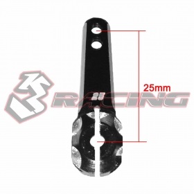 Futaba用シングルアーム3.0mmVer2 25mm [3RAC-H2525/B]]