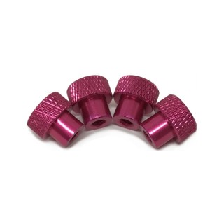 カラフルなセッティングホイルナットM4 ピンク 4個 [TE-SHNPK]]