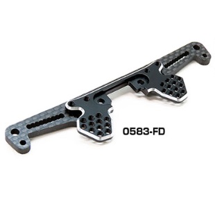 デユアルコンポジット リヤショックタワー V2 YD2 BLACK [0583-FD]]