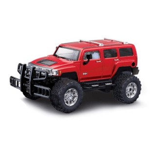 2.4GHz 1/24 RCカー No.19_4 ハマー H3 カスタム仕様 レッド [DK-866-398H3]]