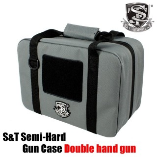 セミハードダブルハンドガンケース(Gray) [STGC02HWGR]]