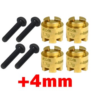 ブラス・ホイールスペーサー+4：MINI-Z4X4用(4pcs) [MINI-Z4X4-14-4]]