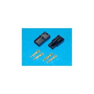 7.2V黒コネクター 金メッキ仕様 [BL408#]]