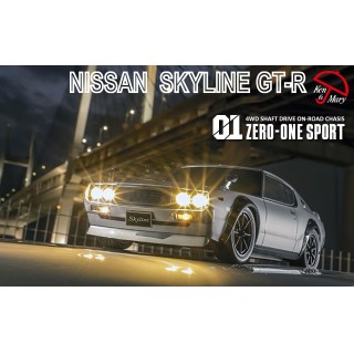 1/10電動ツーリングカー ゼロワンスポーツ 「ケン&メリー スカイラインGT-R」付きキット [ABC-40701]]