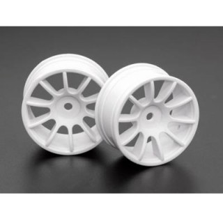 Mシャーシ用60サイズホイール2個入 10スポークWH [No.25401]]