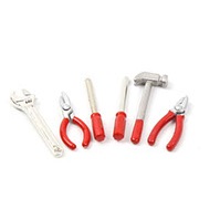 スケールパーツ 金属製 工具セット レッド [AKGAX0118C]]