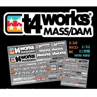 Mass Damper RC Decal Sheet 1/32ミニ四駆サイズ(2021) [T4-STK06]]