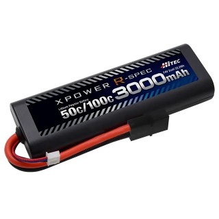 XPOWER R-SPEC 7.4V3000mAh50C ラウンド タミヤコネクター [XPR3000-RT]]