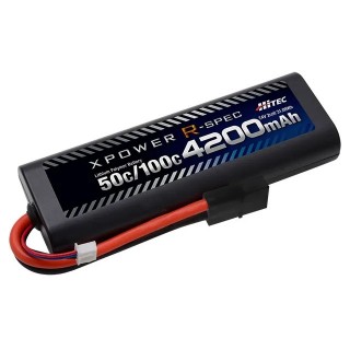 XPOWER R-SPEC 7.4V4200mAh50C ラウンド タミヤコネクター [XPR4200-RT]]