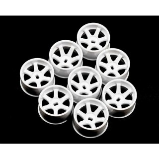 プラスチック ワイドリムセット(オフセット0/+1/+2/+3)ホワイト 1/28 AWDミニッツ用 [WL-0146WH]]