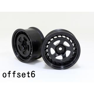 SSR Formula AERO SPOKE WHEEL オフセット6(浅リム) ブラック(2pcs) [WW-0206BK]]