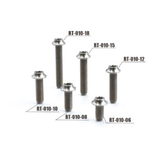 SPMチタン製 M3×15mm ボタンヘッド スクリュー(4個入) [RT-010-15]]